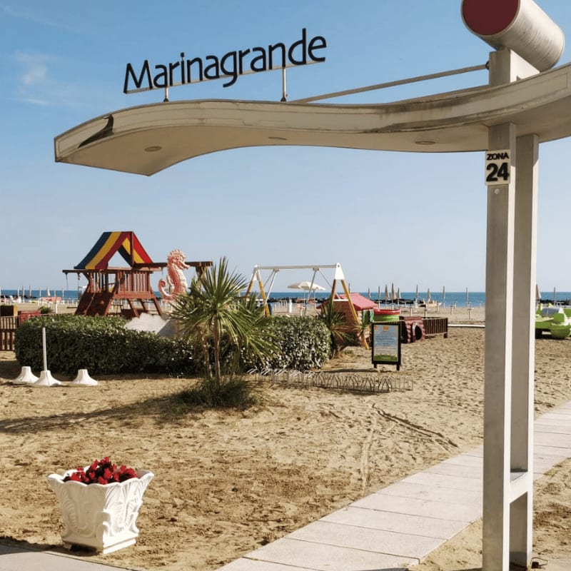 Ingresso del Bagno n.24 Marina Grande a Viserba